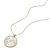 Thumbnail Image 4 of Fossil Women's Classic Mother of Pearl Gold Tone Stainless Steel Pendant Necklace