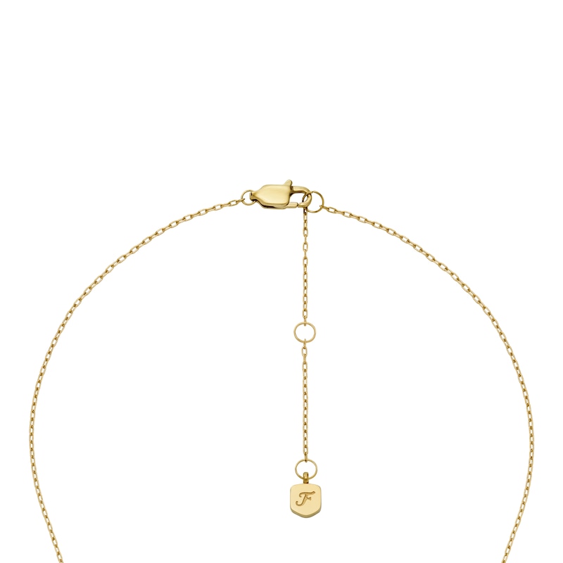 Main Image 3 of Fossil Women's Classic Mother of Pearl Gold Tone Stainless Steel Pendant Necklace