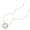 Thumbnail Image 4 of Fossil Women's Classic Mother of Pearl Gold Tone Stainless Steel Pendant Necklace