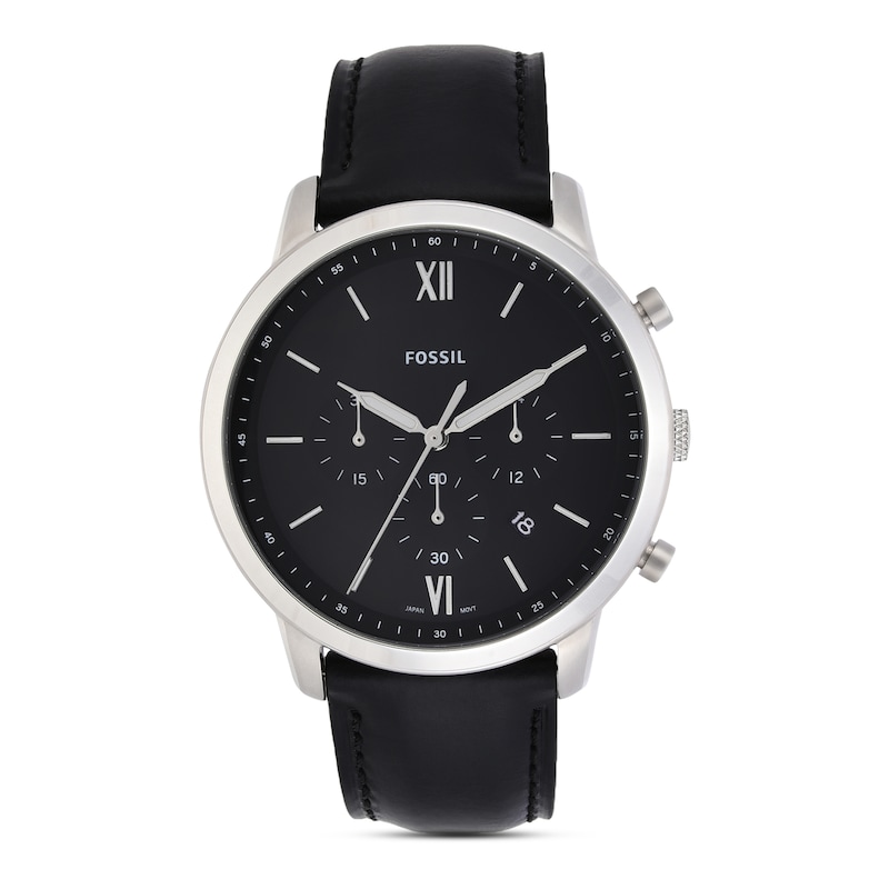 Main Image 1 of Fossil Neutra Men's Chronograph Black Leather Strap Watch