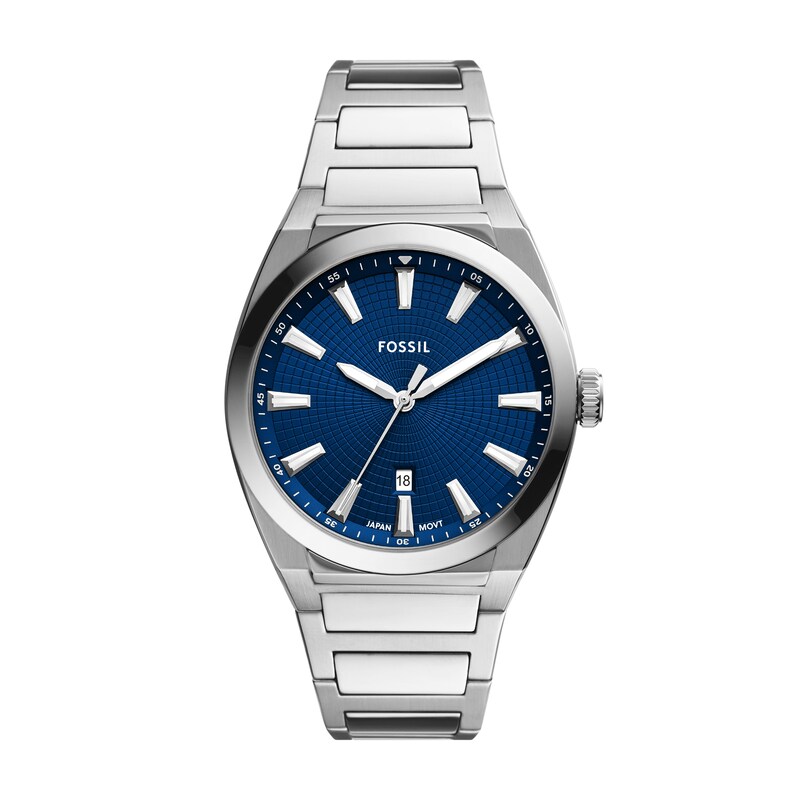 Main Image 1 of Fossil Everett Men's Blue Dial Stainless Steel Bracelet Watch