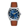 Thumbnail Image 1 of Fossil Everett Men's Blue Dial Brown Leather Strap Watch