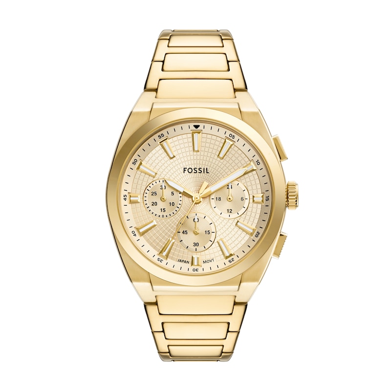 Main Image 1 of Fossil Everett Men's Chronograph Gold Tone Stainless Steel Watch