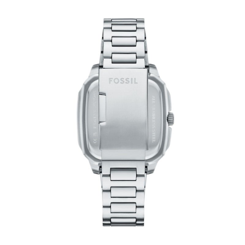 Main Image 3 of Fossil Crosby Men's Blue Rectangle Stainless Steel Bracelet Watch