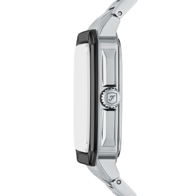 Main Image 2 of Fossil Crosby Men's Blue Rectangle Stainless Steel Bracelet Watch