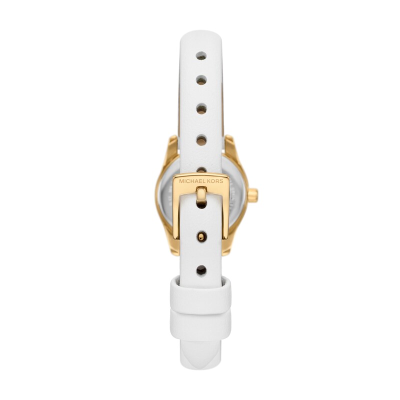 Main Image 3 of Michael Kors Lexington Women's White Leather Strap Watch