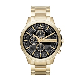 Armani Exchange Men's Chronograph Gold Tone Stainless Steel Watch