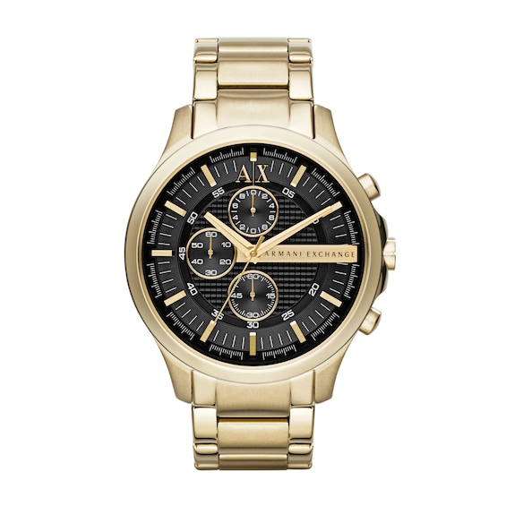 Armani Exchange Men's Chronograph Gold Tone Stainless Steel Watch