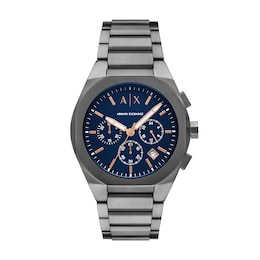 Armani Exchange Men's Chronograph Gunmetal Stainless Steel Watch