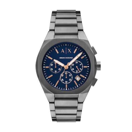 Armani Exchange Men's Chronograph Gunmetal Stainless Steel Watch