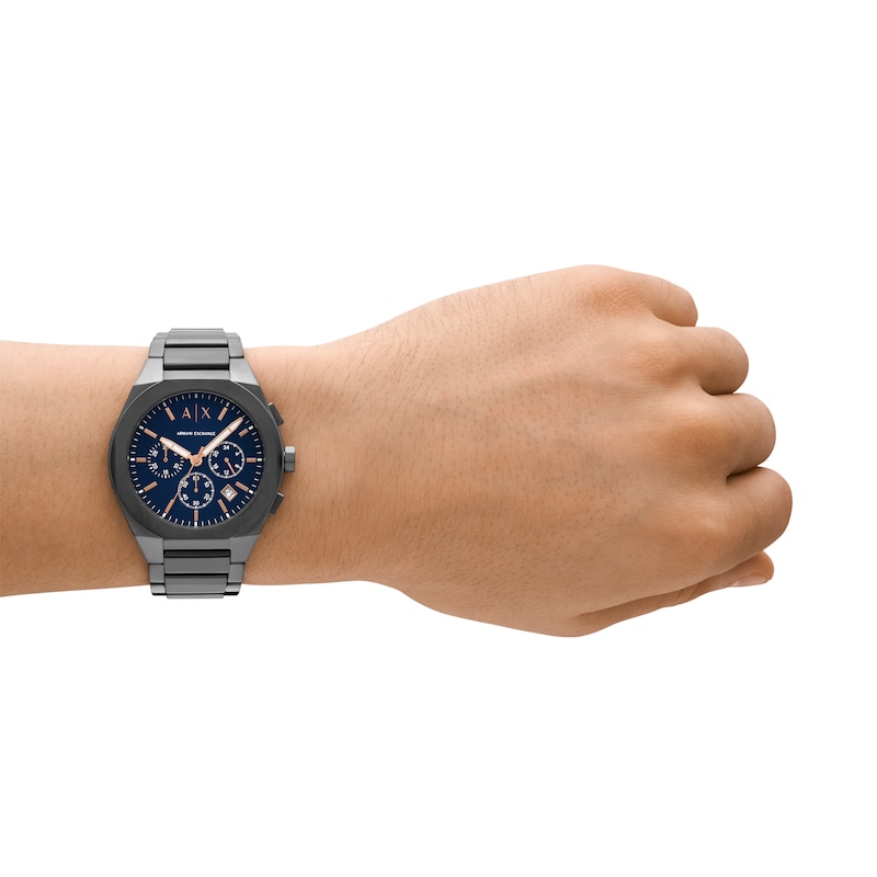 Main Image 5 of Armani Exchange Men's Chronograph Gunmetal Stainless Steel Watch
