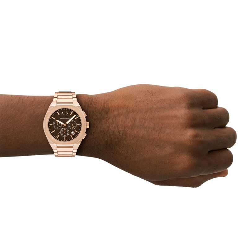 Main Image 5 of Armani Exchange Men's Chronograph Rose Gold Tone Stainless Steel Watch