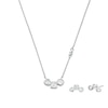 Thumbnail Image 1 of Michael Kors Rhodium Plated Sterling Silver Necklace and Earring Gift Set