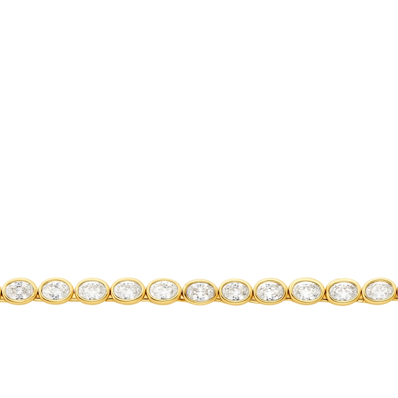 Main Image 2 of Michael Kors Women's 14ct Gold Plated Bezel Set Necklace