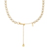 Thumbnail Image 3 of Michael Kors Women's 14ct Gold Plated Bezel Set Necklace