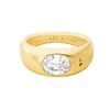 Thumbnail Image 2 of Michael Kors 14ct Gold Plated Brass Oval Stone Ring - Size M