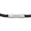 Thumbnail Image 2 of Fossil Men's Black & Burgundy Braided Leather Bracelet