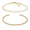 Thumbnail Image 1 of Fossil Women's Gold-Tone Dual Chain & Beaded Bangle Bracelet Set