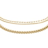 Thumbnail Image 2 of Fossil Women's Gold-Tone Dual Chain & Beaded Bangle Bracelet Set