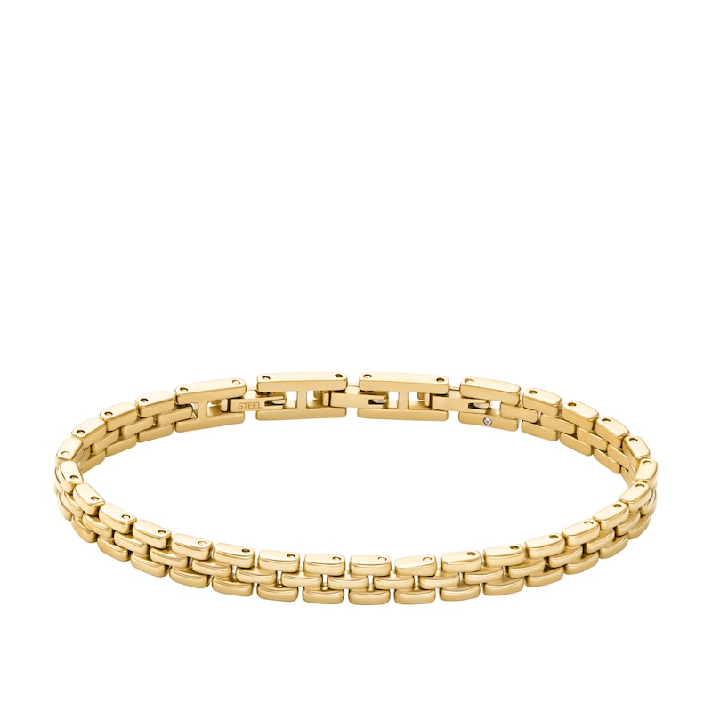 Main Image 1 of Fossil Watch Links Gold-Tone Stainless Steel Chain Bracelet