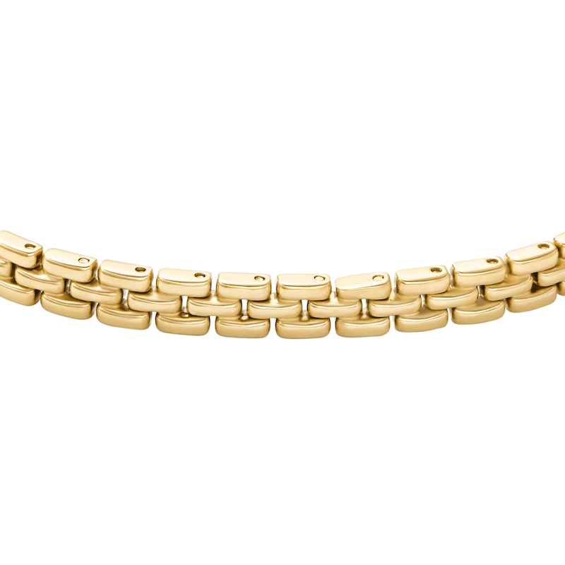 Main Image 2 of Fossil Watch Links Gold-Tone Stainless Steel Chain Bracelet