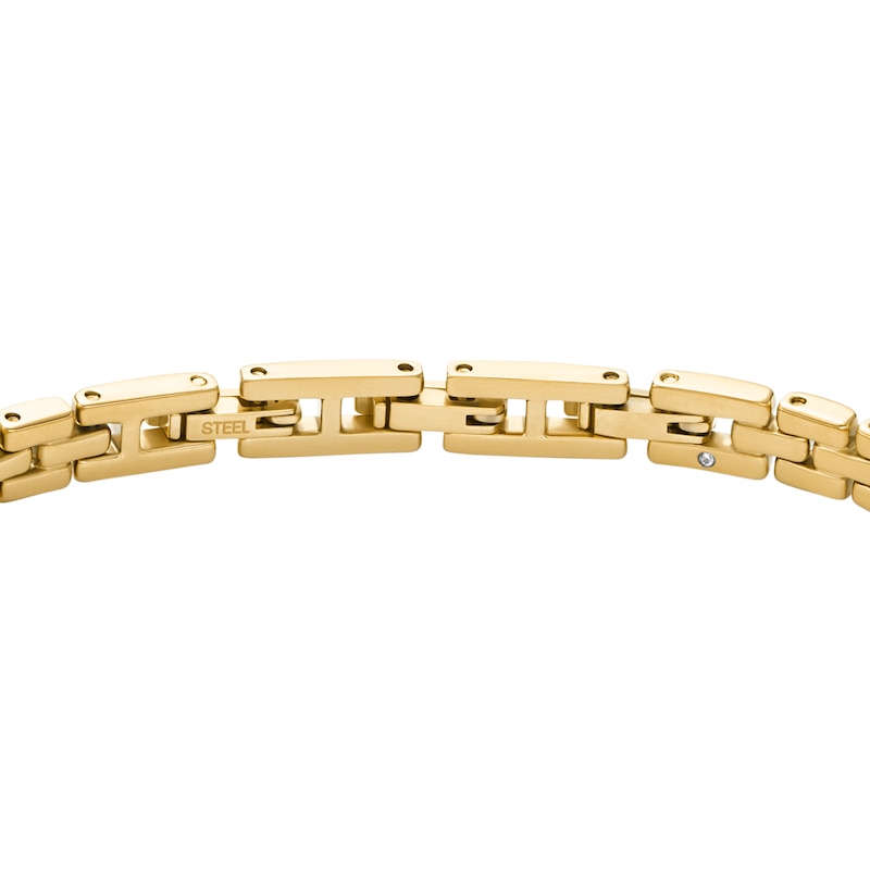 Main Image 3 of Fossil Watch Links Gold-Tone Stainless Steel Chain Bracelet