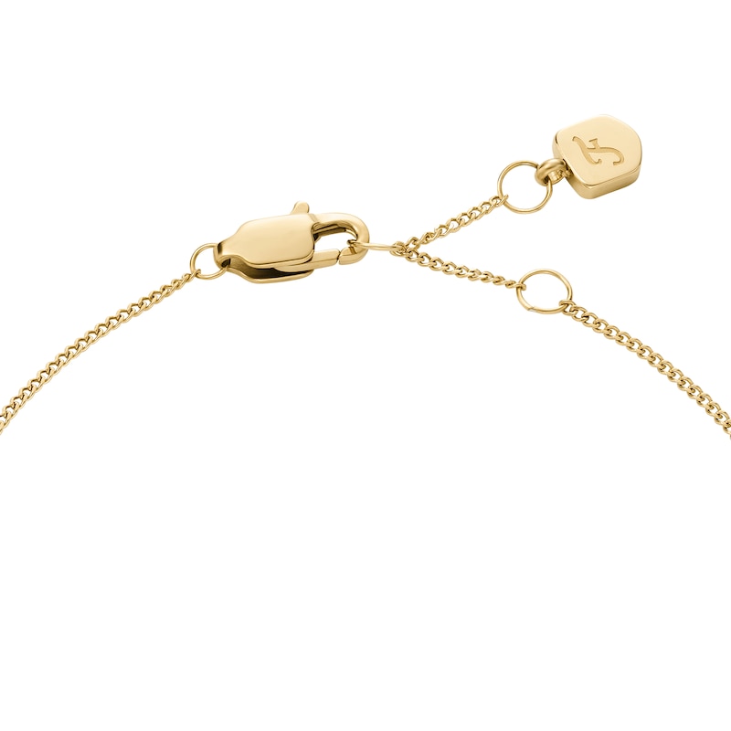 Main Image 3 of Fossil Women's Gold-Tone Crystal Butterfly Earrings