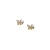 Thumbnail Image 3 of Fossil Women's Gold-Tone Crystal Butterfly Necklace