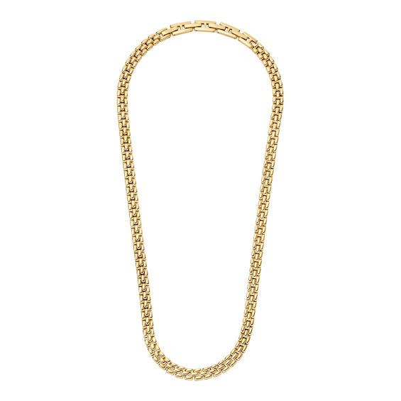 Fossil Womens Gold Tone Stainless Steel Watch Link Chain Nec