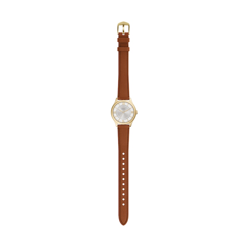 Main Image 5 of Fossil Women's Gilmore Three-Hand Brown Leather Watch