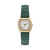 Thumbnail Image 1 of Fossil Harlow Women's Yellow Gold Plate White Dial & Green Leather Strap Watch