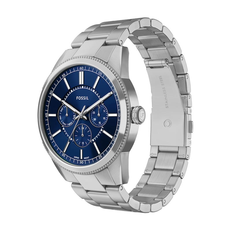 Main Image 2 of Fossil Pearson Men's Stainless Steel Blue Dial Stainless Steel Bracelet Watch