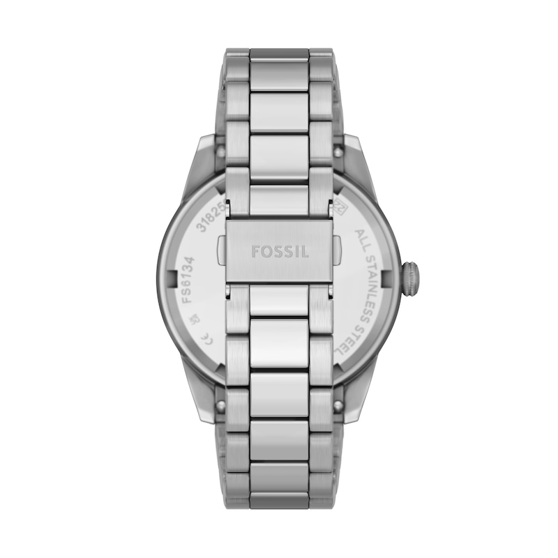 Main Image 5 of Fossil Pearson Men's Stainless Steel Blue Dial Stainless Steel Bracelet Watch