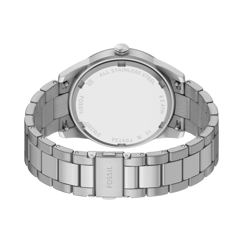 Main Image 6 of Fossil Pearson Men's Stainless Steel Blue Dial Stainless Steel Bracelet Watch