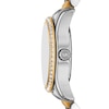 Thumbnail Image 2 of Michael Kors Women's Two Tone Lexington Lux Black Dial Crystal Bracelet Watch