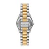 Thumbnail Image 3 of Michael Kors Women's Two Tone Lexington Lux Black Dial Crystal Bracelet Watch