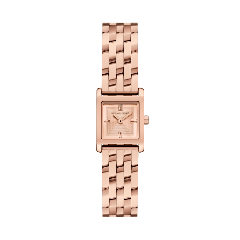 Main Image 1 of Michael Kors Women's Georgie Rose Gold Tone Pink Leather Strap Watch