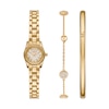 Thumbnail Image 1 of Michael Kors Women's Yellow Gold Plate Micro Lex Gold Bracelet Watch