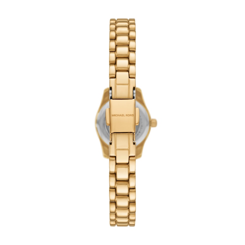 Main Image 3 of Michael Kors Women's Yellow Gold Plate Micro Lex Gold Bracelet Watch