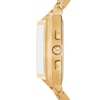 Thumbnail Image 2 of Michael Kors Men's Yellow Gold Plate Rhys Chronograph Square Green Dial Bracelet Watch