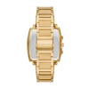 Thumbnail Image 3 of Michael Kors Men's Yellow Gold Plate Rhys Chronograph Square Green Dial Bracelet Watch