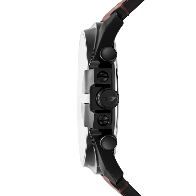 Main Image 2 of Diesel Men's Mega Chief Slim Chronograph Brown Leather Watch