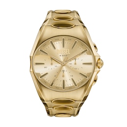 Diesel Men's D-Curve Chronograph Gold-Tone Stainless Steel Watch