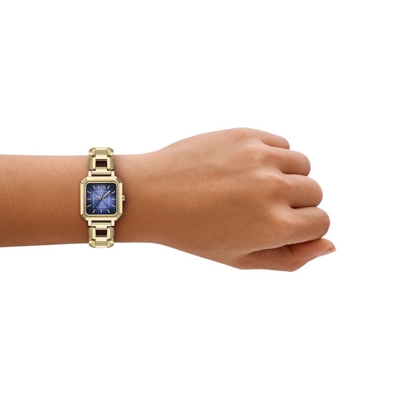 Main Image 5 of Armani Exchange Women's Three-Hand Gold-Tone Stainless Steel Watch