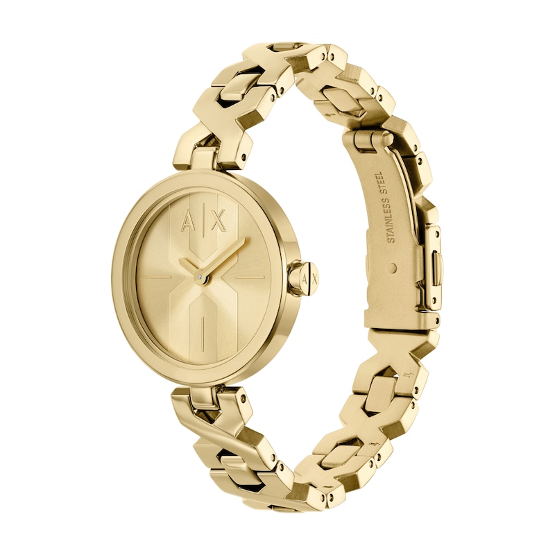 Main Image 2 of Armani Exchange Women's Two-Hand Gold-Tone Stainless Steel Watch