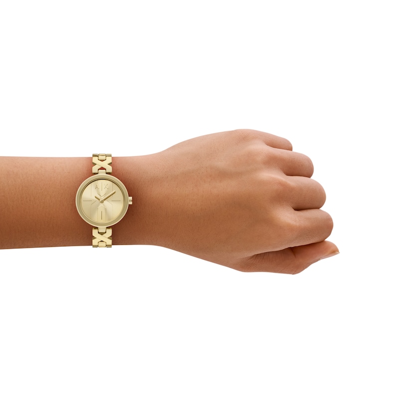 Main Image 5 of Armani Exchange Women's Two-Hand Gold-Tone Stainless Steel Watch