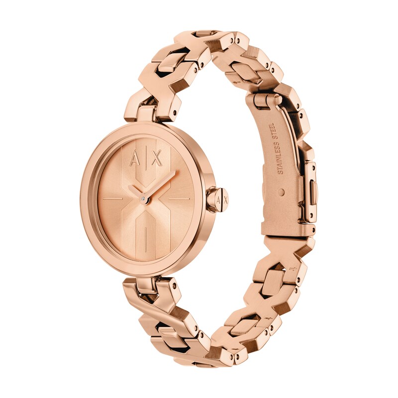 Main Image 2 of Armani Exchange Women's Two-Hand Rose Gold-Tone Stainless Steel Watch