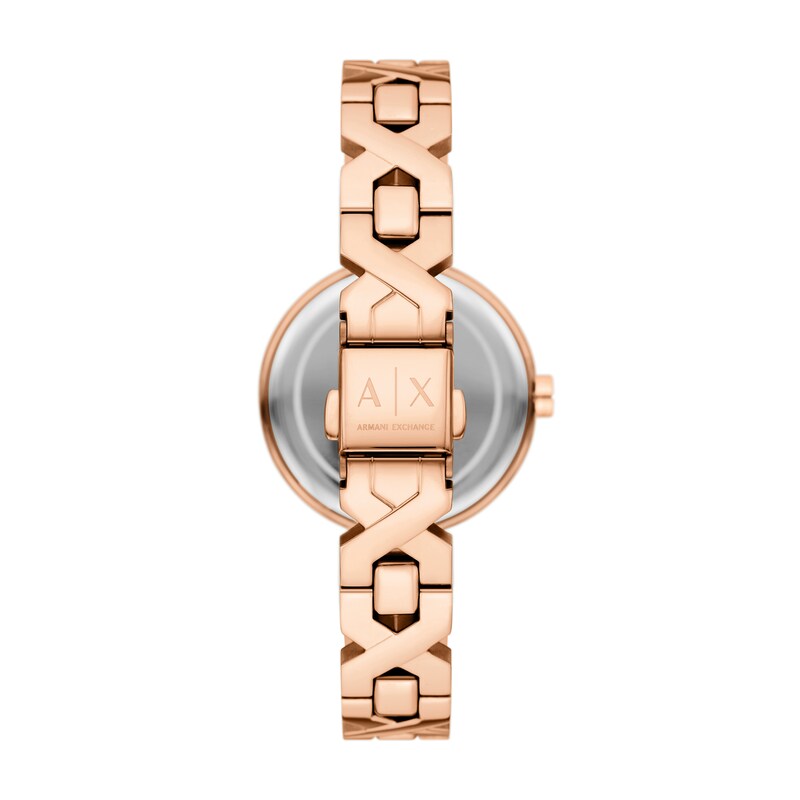 Main Image 4 of Armani Exchange Women's Two-Hand Rose Gold-Tone Stainless Steel Watch
