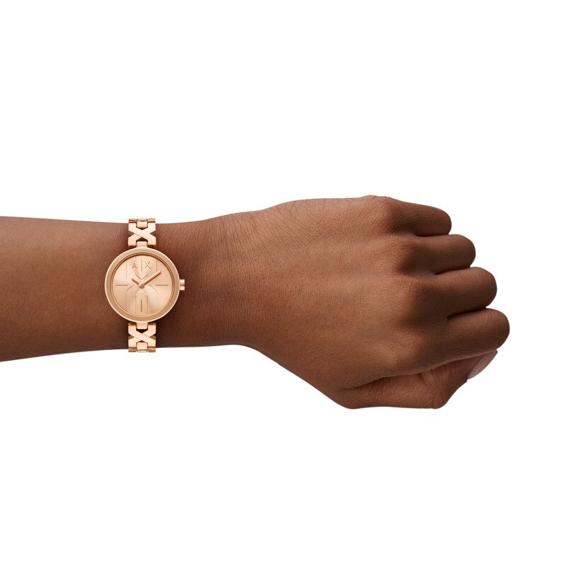 Main Image 5 of Armani Exchange Women's Two-Hand Rose Gold-Tone Stainless Steel Watch