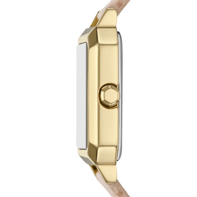 Main Image 3 of Armani Exchange Women's Three-Hand Nude Leather Watch and Bracelet Gift Set